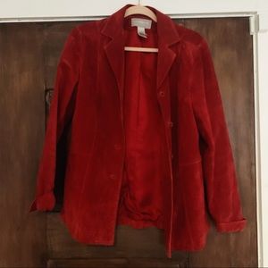 ❣️ Red Suede Blazer ❣️